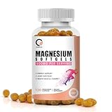 ORGEUOS Magnesium Glycinate 500mg Capsules, High Absorption Pure Magnesium Glycinate Supplements Softgels for Men & Women, Support Energy, Muscle & Joint Function, Non-GMO, Vegan, 120 Count
