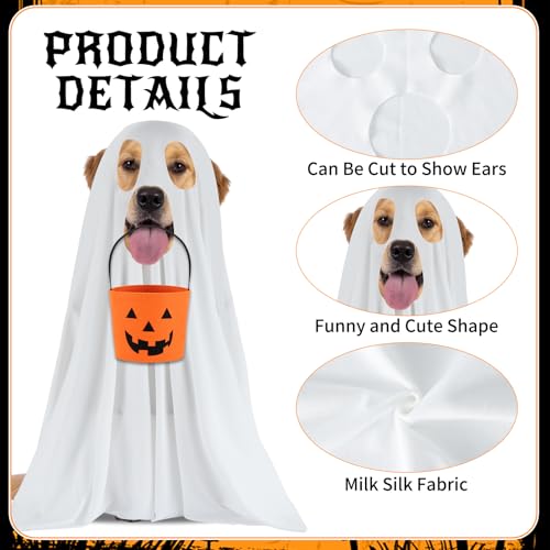 Disfraz Halloween Fantasma para Perro Grande 51.2×59.1 pulg miniatura 3
