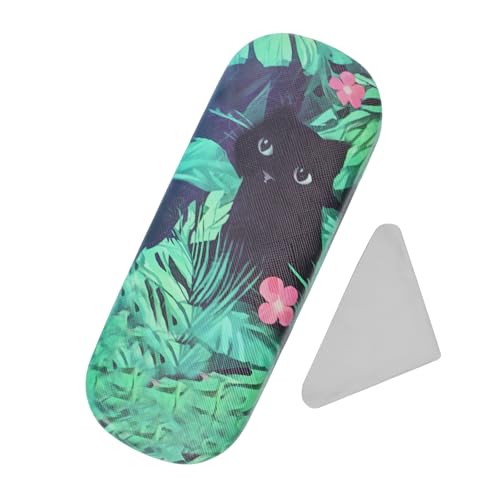 Image of PERFECTSIGHT Hard Shell Eyeglasses Case, PU Leather Protective Glasses Case, Cute Eyeglass Case for Women Men Girls
