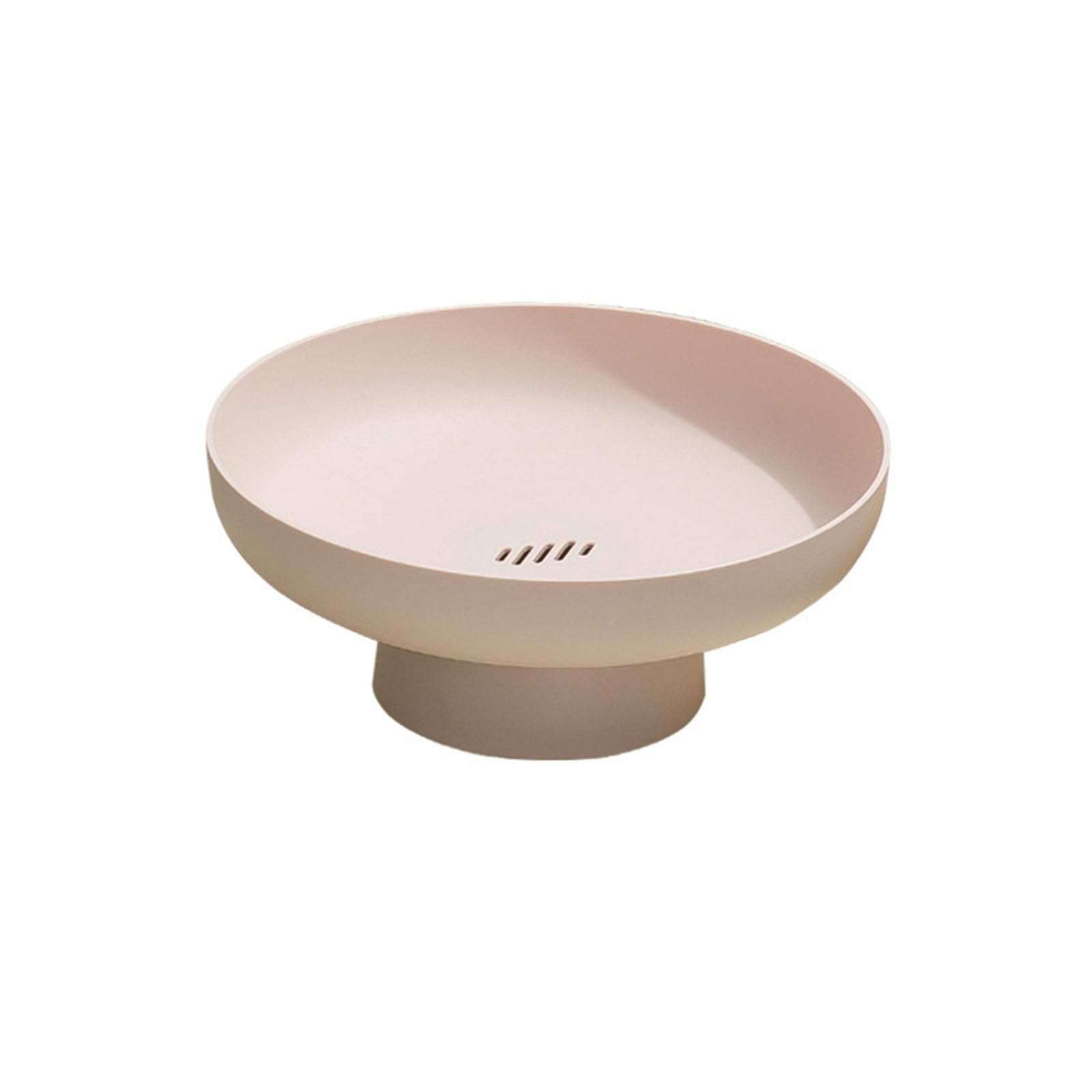 WAZUBC High Base Fruit Bowl, Snack Storage Tray with Base Display Bowl Fruit Dessert Display Stand Candy Plate Tray Food Storage (Pink)