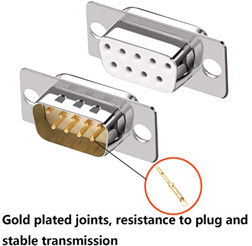 200 pzas pines macho D-Sub chapados en oro 2 mm miniatura 4