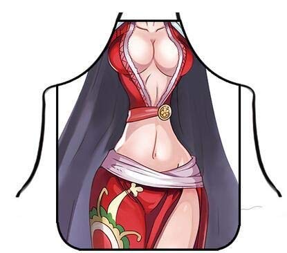 Grembiule Da Cucina Ispirato All'anime 'Birra Gamberi' – Impermeabile, Con Tasche, Taglia L, Regalo Per Appassionati