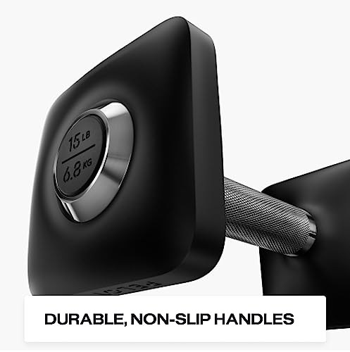 Peloton Dumbbells: Ergonomic Cast Iron Weights with Non-Slip Grip (Set of 2)
