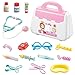 LOVOICE Kit de Docteur pour Enfants, Ensemble de Docteur de Mallette de Transport médical, Jouets de Jeu de rôle pour Enfants avec Mallette médicale pour Enfants Qui Jouent