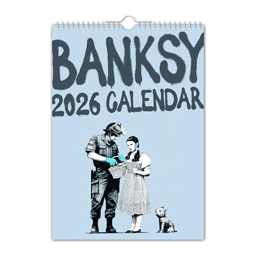 The Calendar King // Banksy - Calendario de pared 2026 - Tamaño A3 // Creativo/arte/peculiar/Navidad/cumpleaños/idea de regalo/novedad/amigo secreto/planificador de año/regalo de oficina (color