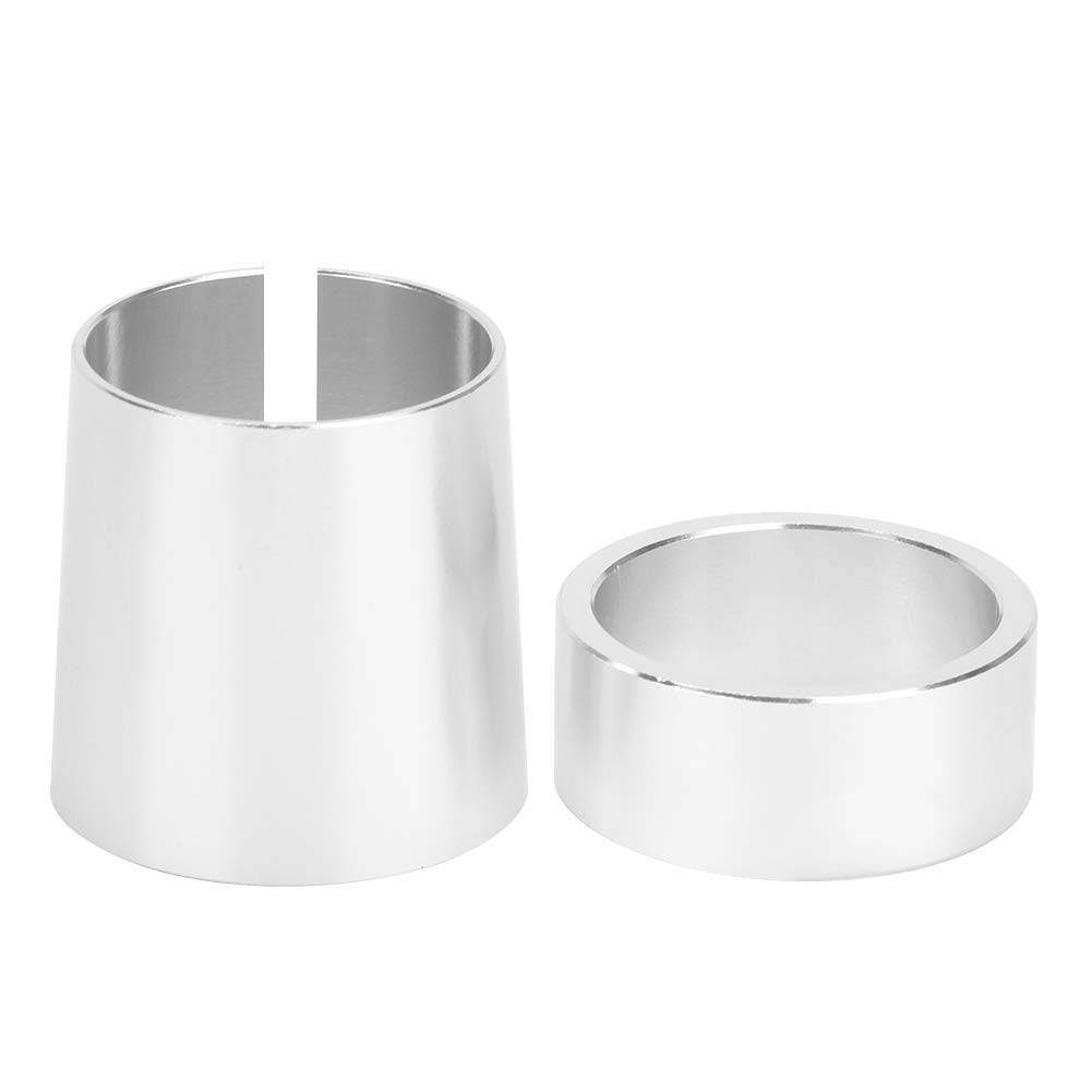 Eje de Embrague de Carro, Conector Adaptador de Eje de Embrague de Accionamiento Cónico de 1 Pulgada Accesorio de Aluminio Plateado