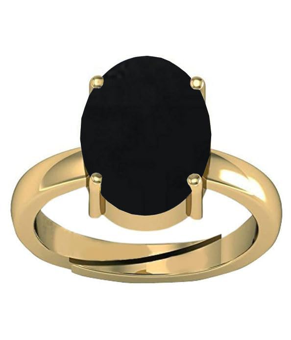 SIDHARTH GEMS 4.00 Ratti 3.00 Carat Black Onyx Stone Ashtdhatu Adjustable Ring Certified Sulemani Kaala hakik Gemstone Ashta dhatu Free Size Anguthi untreated for Men and Women Gold matel Ring (B09TWVWHQP) Amazon Price History, Amazon Price Tracker
