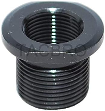 DEALS US Black Steel 1/2x28 Thread Protector, 1/2x28 TPI Convert to 5/8x24 TPI with A Washer