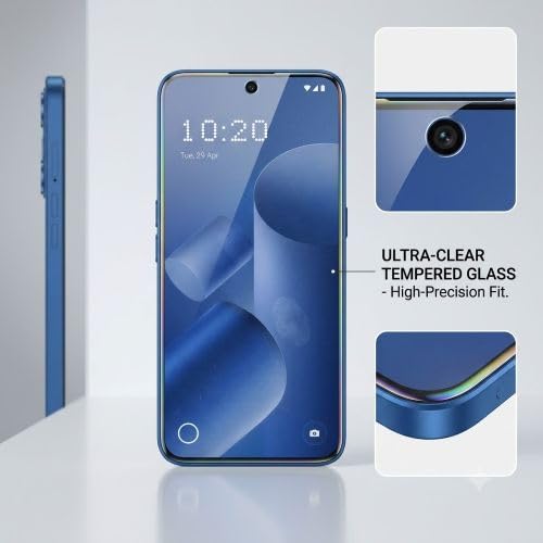 Image of Tempered Glass Screen Protector Compatible with Nothing Phone 4B-9H Tempered Glass, Military-Grade Anti-Scratch, Case-Friendly, Bubble-Free Easy Installation(Pack-1)