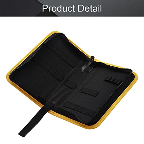 Utoolmart Professional Tool Pouch,Oxford Canvas Tool Pockets, Heavy Duty Tool Organizer,Fully Adjustable Work Belt,Waterproof,Protective Work Bag Black Medium #TOP2