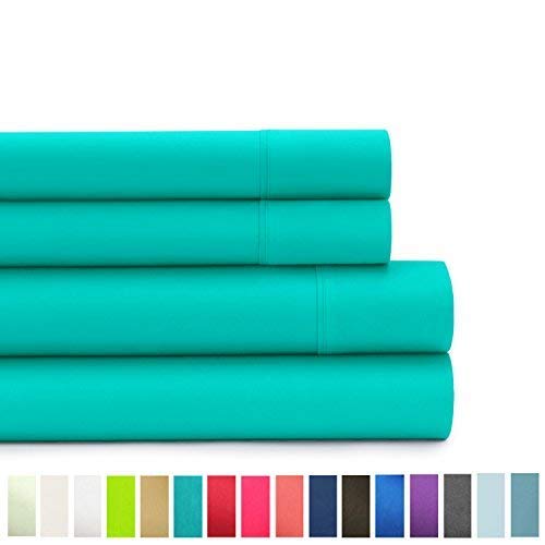 American Home Collection Deluxe 4 Piece Bed Sheet Sets of Brushed Microfiber Wrinkle