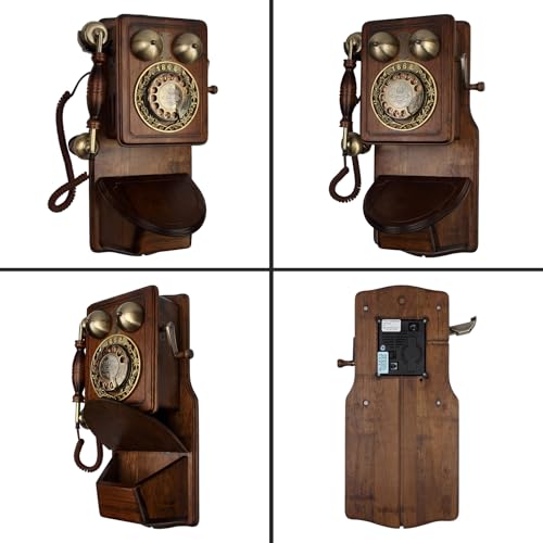Teléfono Fijo Vintage Montaje en Pared Estilo Retro miniatura 7