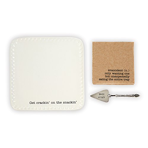 Mud Pie Get Snackin' Appetizer Serving Plate Set