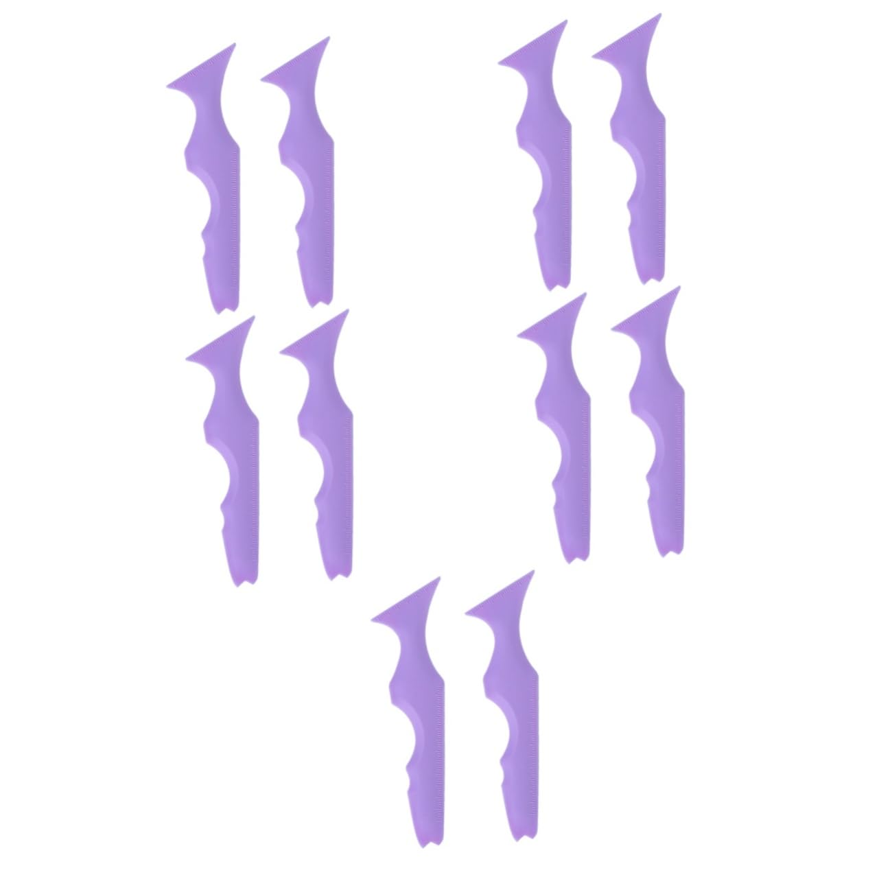 Healeved 10pièces Pochoirs à Eyeliner Silicone Outils Réutilisables Pour Maquillage Yeux à Dessiner Un Eyeliner Parfait Pour Débutants Et