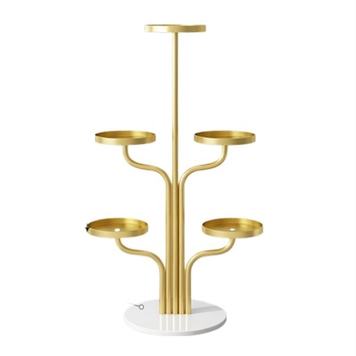 MHbdfsxz Plant Shelf For Multiple Plants Flower Display Stand Plant Floor Pot Holder Metal Storage Shelves Flower Stand For Patio(A)