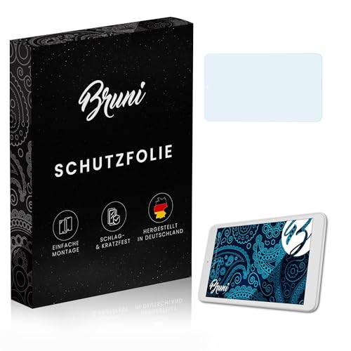 Bruni Película Protectora compatible con Alcatel One Touch Pixi 3 (8) 3G/WiFi Protector Película, claro Lámina Protectora (2X)