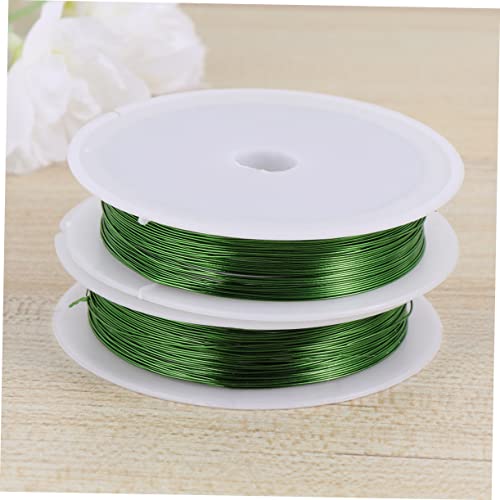Alambre de hierro de 0.4 mm para bricolaje, rollo de 10 m para proyectos de jardinería, alambre metálico flexible para artesanías florales y decoración del hogar miniatura 3