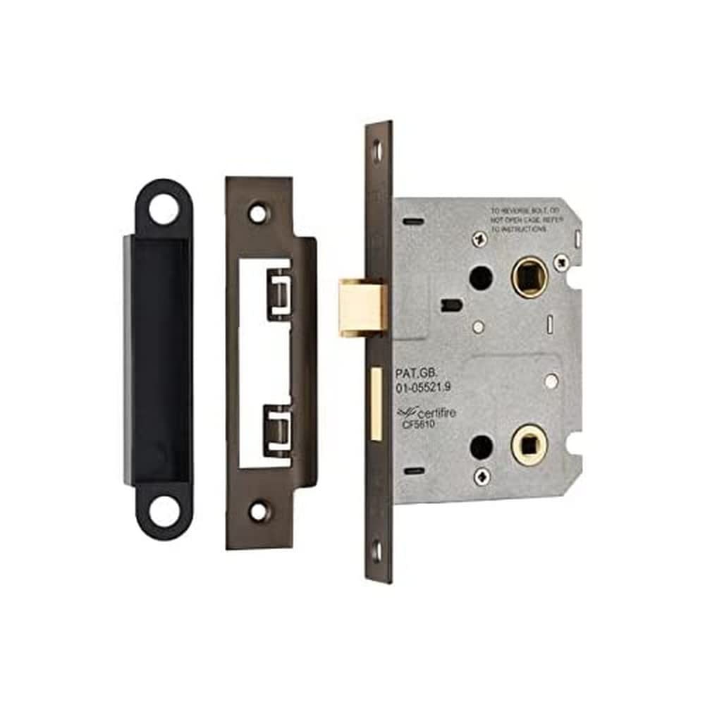 Carlisle Brass Matt Bronze Easi-T Bathroom Lock 76Mm Residential,3" / 76Mm