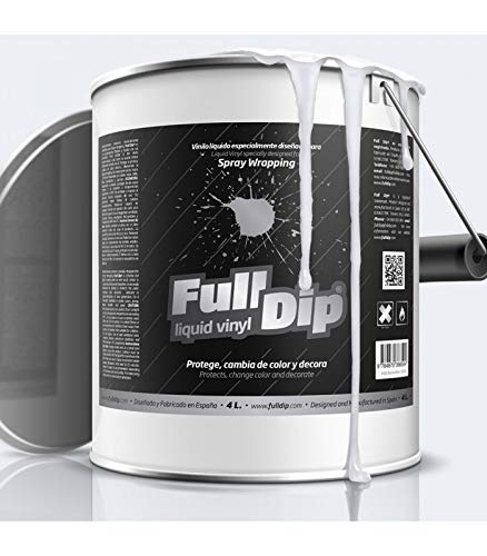 HABILL-AUTO Tanica vernice elastomerica spray Full Dip 4L finitura bianco opaco