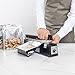 Restaurantware 12 Inch Impulse Sealer 1 Manual Heat Sealer - Food Safe Industrial Grade Black Aluminum Heat Sealing Machine Adjustable Heat Levels Portable