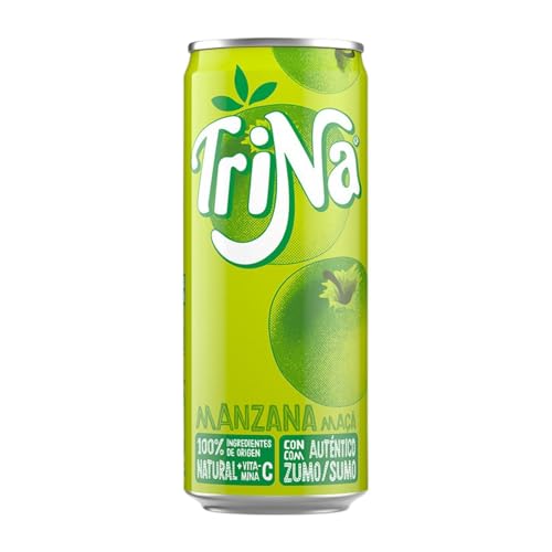 Refrescos y Mixers Caja de 24 unidades Trina Manzana Lata 33 cl