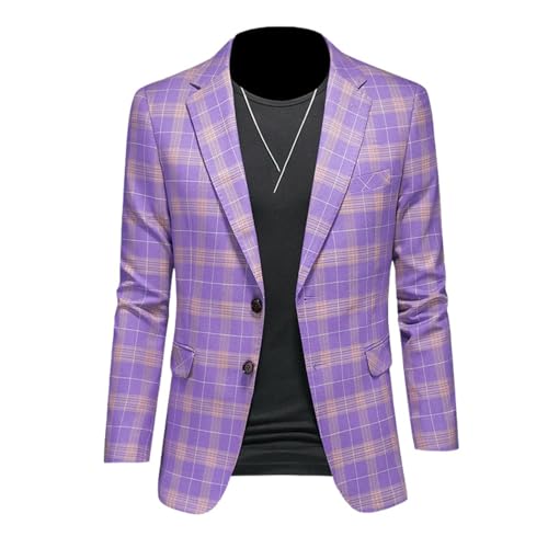 Blazer classique à carreaux homme veste aux finitions soignées