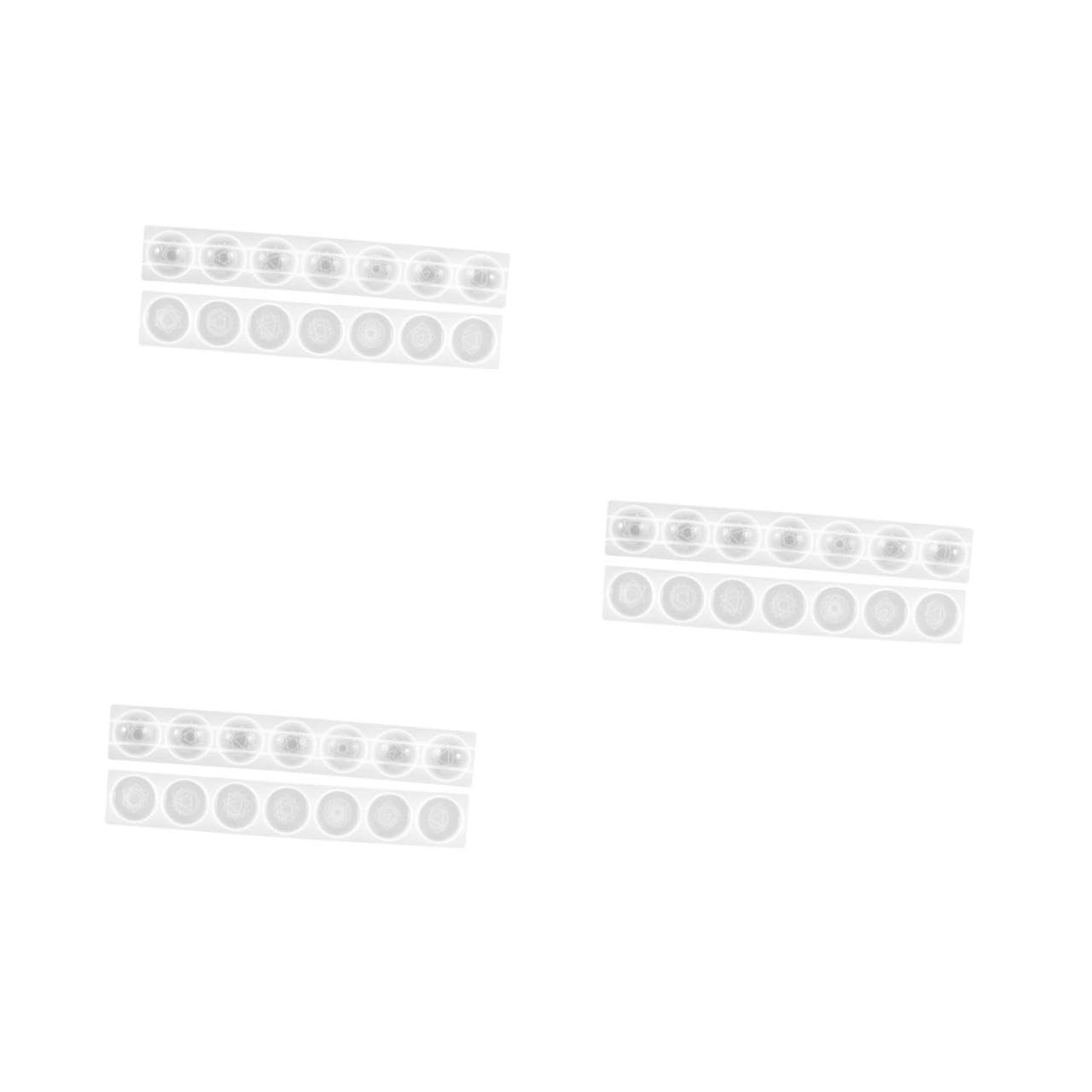 OSALADI 3 Set Stampo Rotondo in Silicone Geode Convertitori Fabbricazione Abilitato Muffa Stampo Epossidico Fai Da Te Per Colata Di Gioielli Fai Da Te Gel Di Silice Bianca 2 Pezzi*3