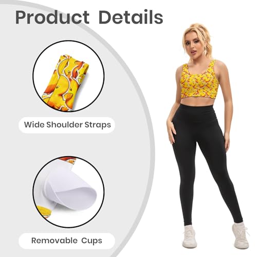 Image of Yoga top Women's Cheerleading Uniform Gym Outfit Running Crop Tops Yoga Shirts Casual Tank Top