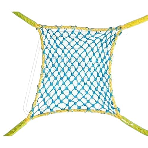 RAHUL Professionals Heavy-Duty and Protective Industrial Safety Net for Multipurpose,Construction Work- PVC Garden Fencing Net(Blue,Yellow)