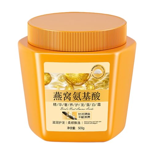 Conditioner Masque, Intensive Hydration Hair Treatments, 500g Deep Repair Cream, Portable Nourishing Formula, Smooth Strengthen Hair for Women, Men, Daily Care, Restoration