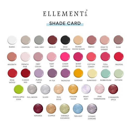 Image of Ellement Co Merlot Nail Polish 10ml | Deep Wine Red Nail Colour | Glossy Finish | Rich Pigmentation | Quick Drying | Long Lasting | Chip Resistant | Vegan Nail Lacquer Nail Paint for Women & Girls