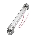 Lightronic 12.8 Inch 6W 6000K Cool White 180° Pivoting Mounting Feet Heavy-Duty LED Light Fixture & Cargo/Work Area Light w/Rocker Switch for RV & Utility Vehicle, Aluninum Housing 12V/24V DC, 1 PC