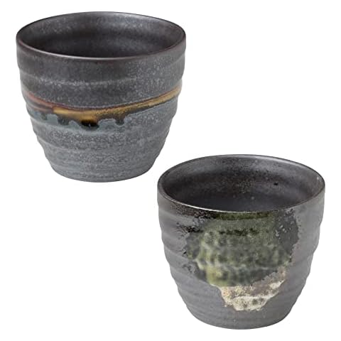 Asayu Japan Hand Painted Ceramic Tea Cups Set Cover
