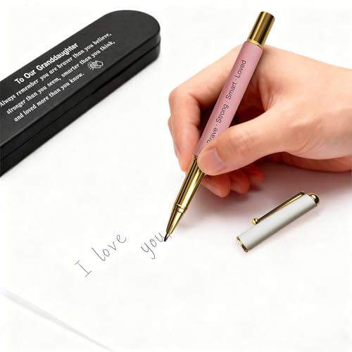 Bolígrafo con caja grabada para nieta regalo miniatura 4