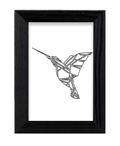 postergaleria Marco | 13x18 | Juego de 2 | Negro | Madera | Plexiglás | 8 colores | 10 tamaños | Marco del cartel | Marco de la foto