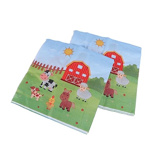 Healvian 40 Pçs Tecido Chuveiro Desenhos Animados Piscina Animais De Festa Suprimentos Padrão De Cas