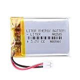 3.7V 802535 800mAh Lithium Polymer ion Battery Rechargeable Polymer Battery Pack with JST 2.0mm Connector