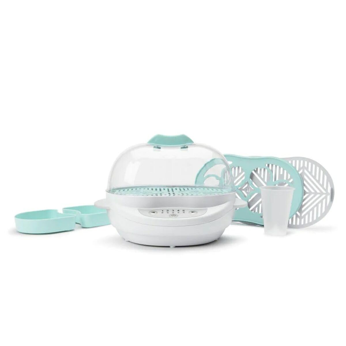 nutribullet Baby vaporiera, Baby Food Maker per bambini, Preparatore Alimenti a Vapore Multifunzione, Sanificatore; 420 Watt; BSR08N