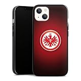 DeinDesign Silikon Hülle kompatibel mit Apple iPhone 13 Case schwarz Handyhülle Eintracht Frankfurt Offizielles Lizenzprodukt Wappen