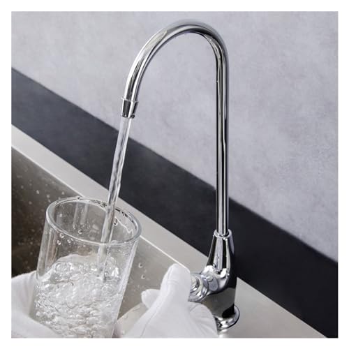 Grifo de cocina de latón cromado elegante con salida de agua pura integrada 3