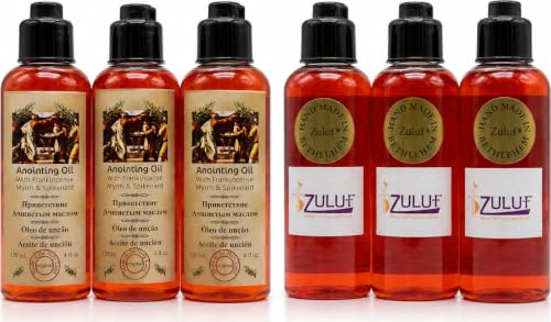 Zuluf Frankincense and Myrrh Anointing Oil Set of 3 with Spikenard from Jerusalem Biblical Christian Prayer Oil from the Holy Land Bethlehem for Baptism Godparent Faith Gift 12.2 Fl Oz 3 Pack - Image 2