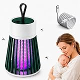 Zapfie zanzare, Lampada Antizanzare Elettrica, Trappola Zanzare UV Ricaricabile USB, Antizanzare Portatile 40 dB, Autonomia 3-6 h, 41-60 m², Interno, Esterno e Campeggio (Verde)