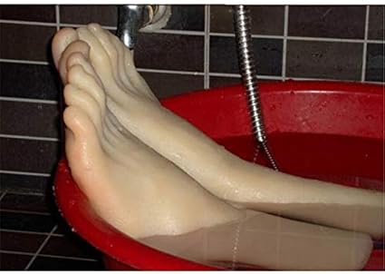 Pies o manos de silicona, Pie de maniquí femenino de silicona, 36A Silicona realista Cuerpo de maniquí de pie femenino real Fotografía de vasos sanguíneos Zapato de seda Medias Joyería Modelo síl