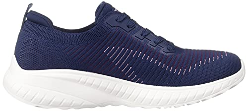 Tênis Bobs Squad Chaos-Renegade Par, Skechers, Feminino, Azul Escuro / Multicolor, 37