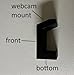 EffjWoodProducts Webcam Stand (Solid Wood, Podium) (Flat Black, 4