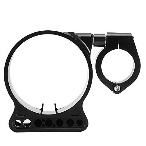 Support de compteur de vitesse Qiilu en aluminium noir pour relocalisation de moto