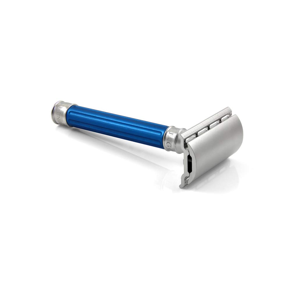 Edwin Jagger Rasoio in acciaio 3ONE6 (blu)