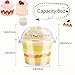 Alaeseje 50 Pack 8oz Disposable Clear Plastic Cups with Dome Lids(Hole in the Lid),PET Dessert Cups,Disposable Snack Bowls for Ice Cream,Cake,Fruit,Parfait, Pudding and Jello Shot