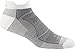 Darn Tough Men's Merino Wool No-Show Ultra-Light Cushion Athletic Socks, White/Gray, X-Large