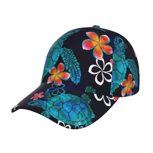 Gorra ajustable unisex con diseño de tortuga marina miniatura 1